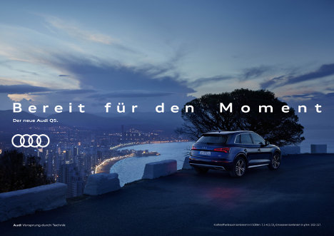 Der neue Audi Q5 geht im TV und online on air (Foto: thjnk)