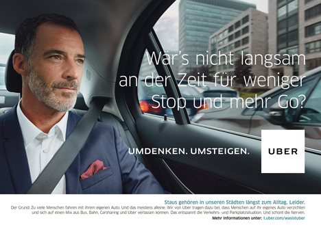 Kreuzbergkind fährt Uber-Mandat ein - Uber will sich als seriöser Mobilitäts-Solution Provider positionieren (Bild: Uber)