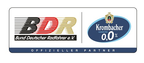 Krombacher o,0% baut Radsport-Engagement aus - Krombacher o,0% ist neuer Partner des BDR (Foto: Krombacher)