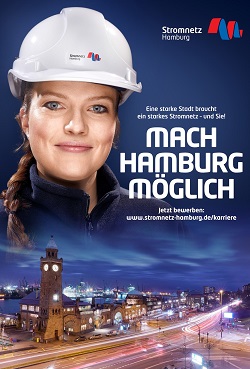 'Mach Hamburg mglich' - unter diesem Claim tritt Stromnetz Hamburg knftig auf (Foto: Ralf Gellert)