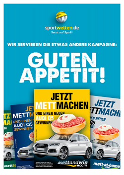 Jetzt mettmachen: Die neue Kampagne von sportwetten.de steht im Zeichen des Metts (Foto: sportwetten.de)