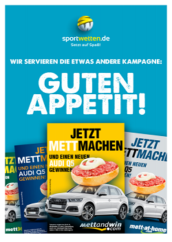 sportwetten.de geht mit Humor in den sportlichen 'Mettbewerb' - Jetzt mettmachen: Die neue Kampagne von sportwetten.de steht im Zeichen des Metts (Foto: sportwetten.de)