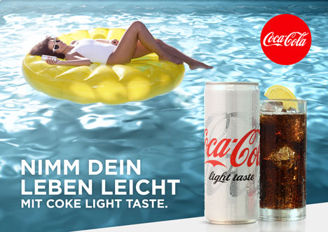 Coca-Cola light frischt ihren Look auf - Coca-Cola light wirbt für neues Verpackungsdesign (Foto: The Coca-Cola Company)