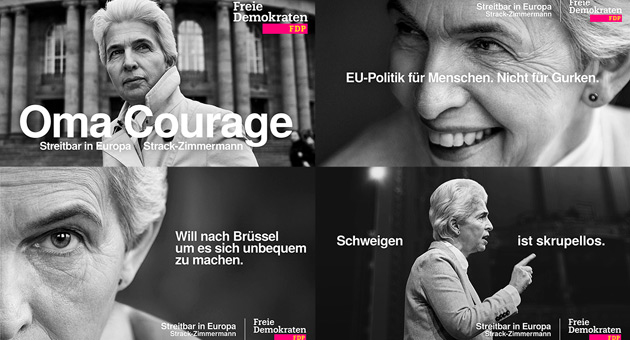 FDP und HeimatTBWA launchen Europawahlkampagne - Kampagnenmotive mit Marie-Agnes Strack-Zimmermann – Foto: HeimatTBWA/David Fischer