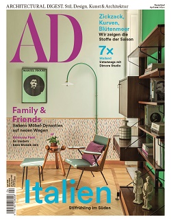 'AD Architectural Digest' erscheint weltweit mit neuer Cover-Optik (Quelle: Cond Nast Verlag)