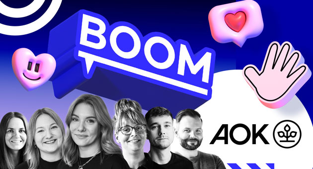 Boom gewinnt Social-Media-Etat der AOK Plus - Die Hamburger Agentur Boom verantwortet künftig die digitale Kommunikation in den Social-Media-Kanälen von AOK Plus - Foto: Boom