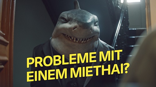 ARAG und Fluent bewerben Sofort-Produkte mit tierischen Rechtsstreitgegnern - Fluent isnzenierte für die neue ARAG-Kampagne Rechtsstreitgegner als Tiere wie den Miethai (Foto: Fluent)