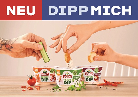 Arla Buko setzt umfangreiche Kampagne für neue Frische Dips um - Die Kampagne "Du bist, was du dippst" begleitet die neuen Frische Dips von Arla Buko - Foto: Edelman