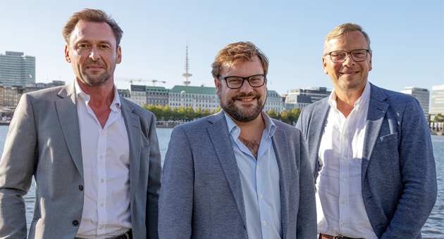 (v.l.) Achtung! CFO Thorsten Beckmann, Achtung! Happens Co-Founder Jan Pikull und CEO Mirko Kaminski - Foto: Achtung!