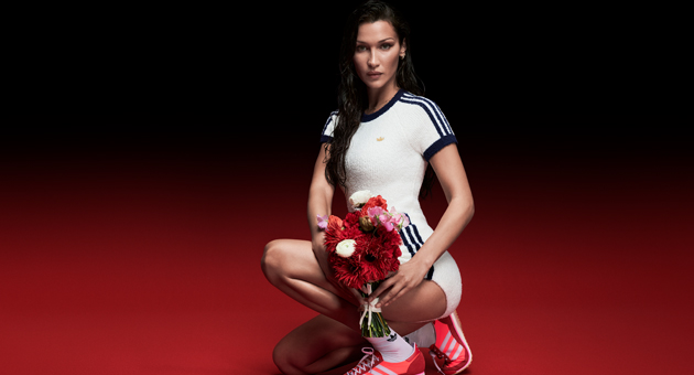 Adidas schlittert schon wieder in eine Kommunikationskrise - Adidas bewirbt mit Bella Hadid eine Sneaker-Serie, die an Olmia 1972 in München und den Terroranschlag erinnern soll - Foto: Adidas