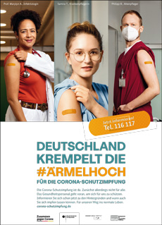 Bundesgesundheitsministerium wirbt für Immunisierung gegen das Corona-Virus - Motiv aus der Corona-Impf-Kampagne (Foto: BMG)