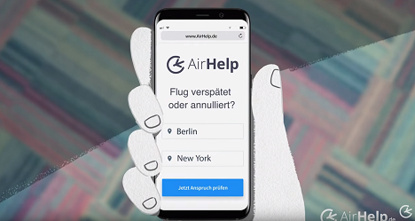 AirHelp wirbt mit einer Kampagne fr seine Services im Bereich Fluggastrechte (Foto: Screenshot YouTube AirHelp)