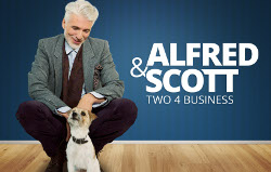 Alfred & Scott gehen in der neuen Webserie von ImmobilienScout24 auf die Suche nach Gewerbeimmobilien (Foto: Scout24)
