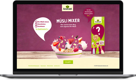Megatrend Personalisierung: Wie bei Wettbewerber MyMuesli knnen sich jetzt auch Alnatura-Kunden ihre individuelle Msli-Mischung kreieren (Foto: Upljft)