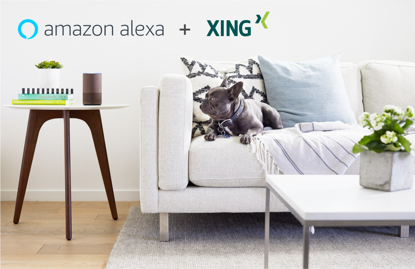 Informationen aus dem eigenen Business-Netzwerk auf der Couch anhren: Xing startet Alexa-Skills (Foto: Xing)
