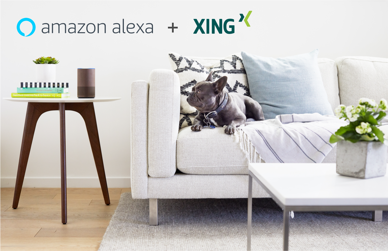Xing über Alexa-Skills erreichbar - Informationen aus dem eigenen Business-Netzwerk auf der Couch anhören: Xing startet Alexa-Skills (Foto: Xing)