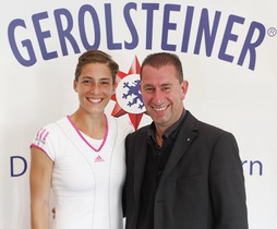 Tennisspielerin Andrea Petkovic wirbt für Gerolsteiner -