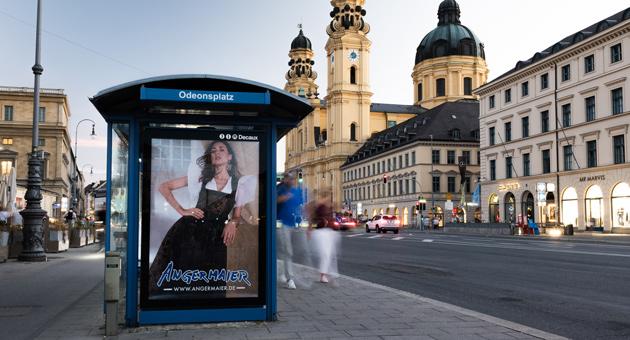Angermaier setzt sich zum Oktoberfest in München in Szene - Lohof verantwortet die Mediaplanung für die Angermaier OOH-Kampagne zur Wiesn in München - Foto: Lohof