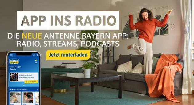 Antenne Bayern launcht neues digitales Ökosystem - Mit den neuen Apps der Antenne Bayern Group erhalten Nutzer:innen personalisierte Inhalte - Foto: Antenne Bayern