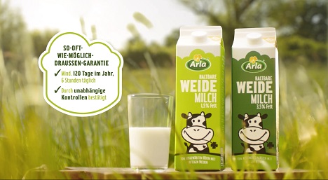 Arla und BrawandRieken bauen Zusammenarbeit weiter aus - Neuprodukt 'Arla haltbare Weidemilch' aus dem Hause der schwedisch-dänischen Molkereigenossenschaft (Foto: BrawandRieken)