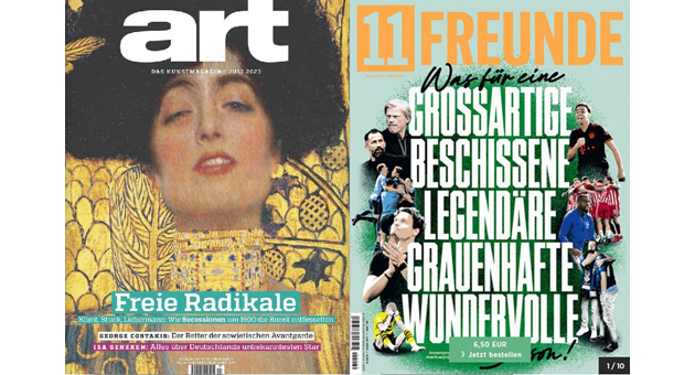 Spiegel-Verlag hat offenbar Interesse an Art und 11 Freunde - Der Spiegel-Verlag verhandelt mit RTL über die Kunstzeitschrift Art und das Fußballmagazin 11 Freunde