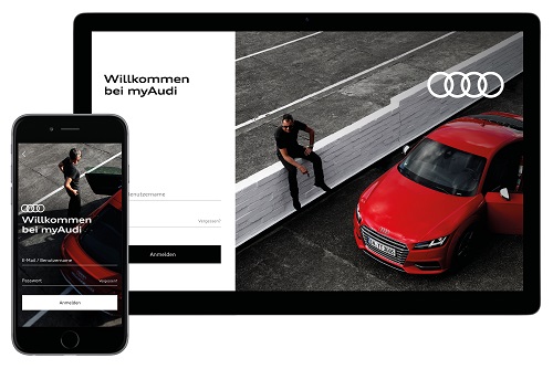 Audis neues Erscheinungbild zeigt sich unter anderem in den mobilen Anwendungen (Foto: Audi)