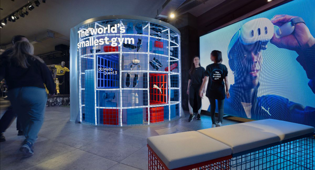 Meta Quest 3 und Puma eröffnen gemeinsam mit BBDO das kleinste Fitnessstudio der Welt - Die Berliner Live-Events hat BBDO Germany entwickelt und umgesetzt - Foto: BBDO