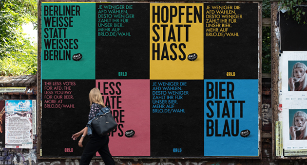 "Bier gegen Blau" - BLRO fordert auf allen Kanälen dazu auf, zur Bundestagswahl zu gehen und nicht blau zu wählen