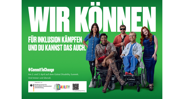 BMZ launcht Kampagne zum Global Disability Summit - Die Kampagne von Jung von Matt soll das Thema Inklusion einer breiten Öffentlichkeit zugänglich machen – Foto: JvM