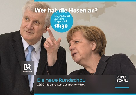 fischerAppelt entwickelt 'Rundschau'-Kampagne für BR Fernsehen - Motive stehen exemplarisch für Themen, die in der aktuellen politischen Diskussion im Freistaat eine Rolle spielen (Foto: fischerAppelt)