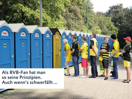 Evonik und der BVB küren die beste Fan-Anzeige -