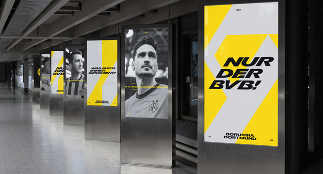 Borussia Dortmund mit neuem Markenauftritt von Londoner Agentur - Die Agentur DesignStudio aus London verhilft dem Kultverein Borussia Dortmund zum neuen Markenauftritt – Foto: Borussia Dortmund
