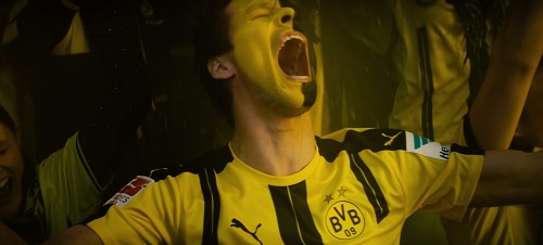 Unter dem Motto 'Pure Emotionen' sind im neuen Puma-Film auch Fans des BVB zu sehen (Foto: Screenshot YouTube)