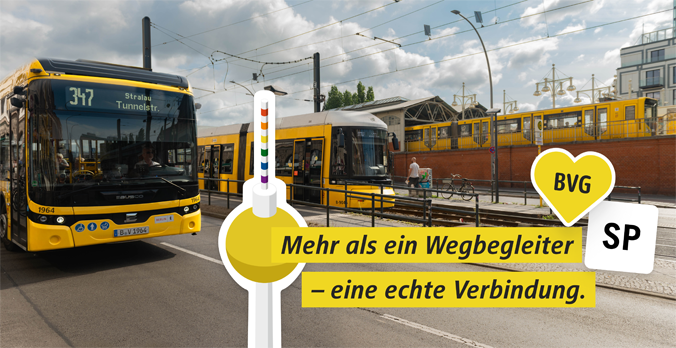 Berliner Verkehrsbetriebe bestätigt Strichpunkt - Strichpunkt betreut auch weiterhin die Berliner Verkehrsbetriebe – Foto: Strichpunkt