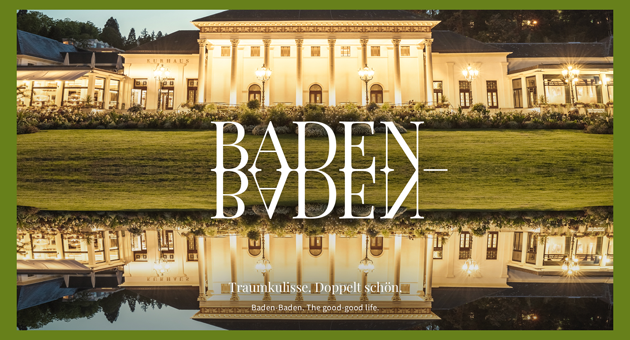 Baden-Baden macht den doppelten Stadtnamen zum Kampagnenprinzip - Baden-Baden Tourismus und Saint Elmo’s Tourism setzen in der neuen Markenkampagne auf "Doppelt schön" - Foto: BBT