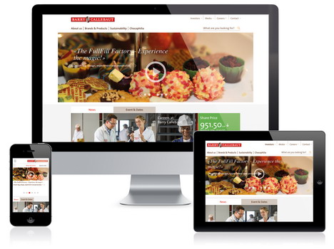 Barry Callebaut auf diversen Online Devices (Foto: Namics)