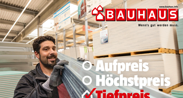 Leo Burnett nimmt für Bauhaus die Profis in Visier - Leo Burnett legt im neuen Herbst-Flight für Bauhaus den Fokus auf gewerbetreibende Profi-Handwerker – Foto: Leo Burnett