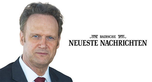 Klaus Michael Baur, Verleger der Badischen Neuesten Nachrichten, hatte im Mai 2021 bereits das Badische Tagblatt in die Badendruck GmbH integriert. Nun folgt die Brettener Woche, herausgegeben von der WMV  - Foto & Abbildung: BNN