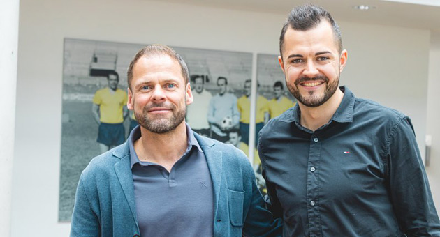 Geschftsfhrer bei Eintracht Braunschweig Wolfram Benz und Luca Podlech, knftiger Kommunikationschef des Vereins  Foto: Eintracht Braunschweig