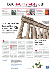 'Berliner Morgenpost' kooperiert mit 'Der Hauptstadtbrief' - So könnte die Beilage aussehen