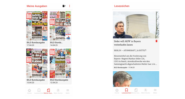Die digitalen Zeitungen der Bild-Gruppe bieten knftig ein deutlich verbesserten Leseerlebnis - Foto: Axel Springer