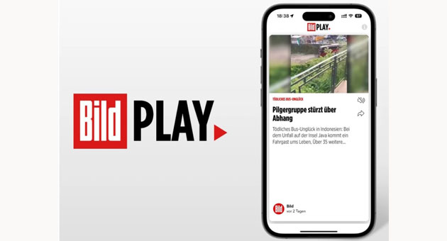 Bild startet neuen Video-Feed - Werbetreibende können Bild Play für Fullscreen-Anzeigen mit direkter Verlinkung buchen - Foto: Axel Springer