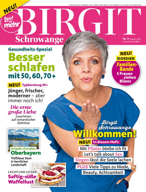 Burda: Erstes Birgit Schrowange-Magazin erscheint heute - Mit dem Relaunch hat die Zeitschrift auch ein neues Layout erhalten