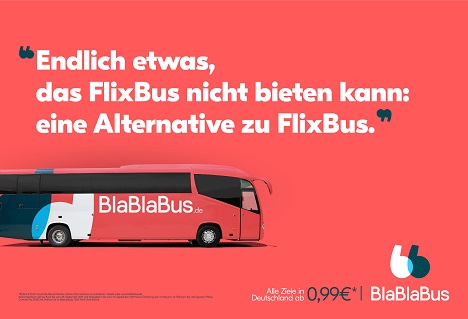 BlaBlaBus geht mit erster Kampagne an den Start - sie stammt aus der Feder von Heimat Berlin (Foto: BlaBlaBus)