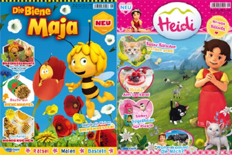 Blue Ocean bringt Anfang 2021 die Zeitschriften 'Biene Maja' und 'Heidi' auf den Markt. (Foto: Blue Ocean Entertainment)