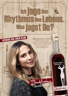BSS Brand Communication trommelt für neuen Bockfieber-Kräuterlikör - Motiv der Launchkampagne (Foto: BSS)