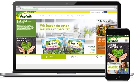 'Bonduelle.de' setzt beim neuen Markenauftritt auf Inhalte (Foto: Pushh)