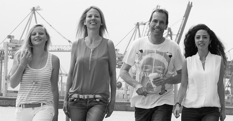 (v.l.) BR-Design-Quartett: Melina Stark, Sabine Khl, Peter Fiedler und Razan Sabbagh (Foto: BrawandRieken)