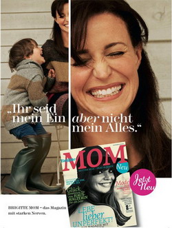Anzeigenkampagne zum Launch von 'Brigitte Mom' -