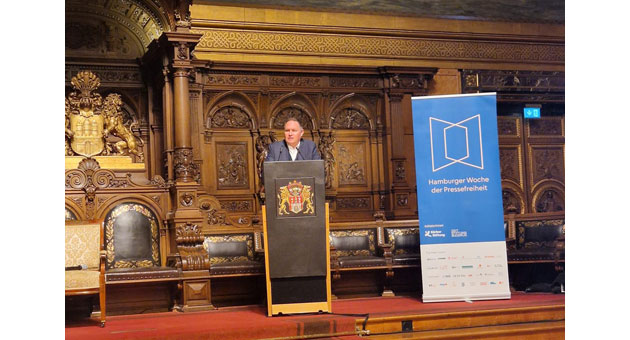 Hamburger Senat würdigt Hamburger Woche der Pressefreiheit - Dr. Carsten Brosda lobt das Engagement der Körber Stiftung und der Zeit Stiftung Bucerius - Foto. new business / Peter Strahlendorf